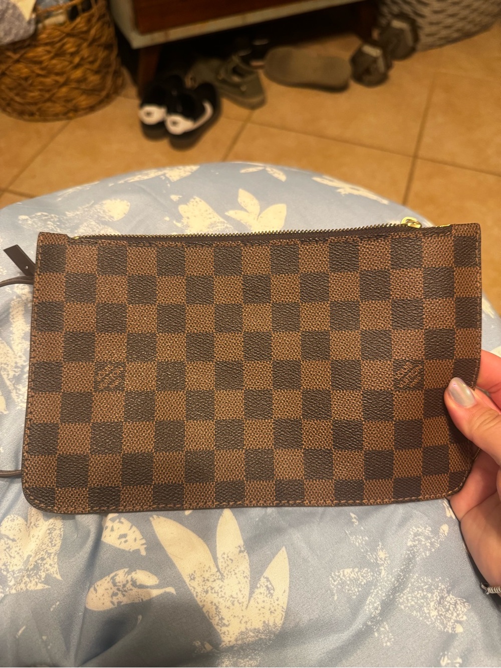 Louis Vuitton Rep..  Red Interior Canvas with Brown Leather Tag